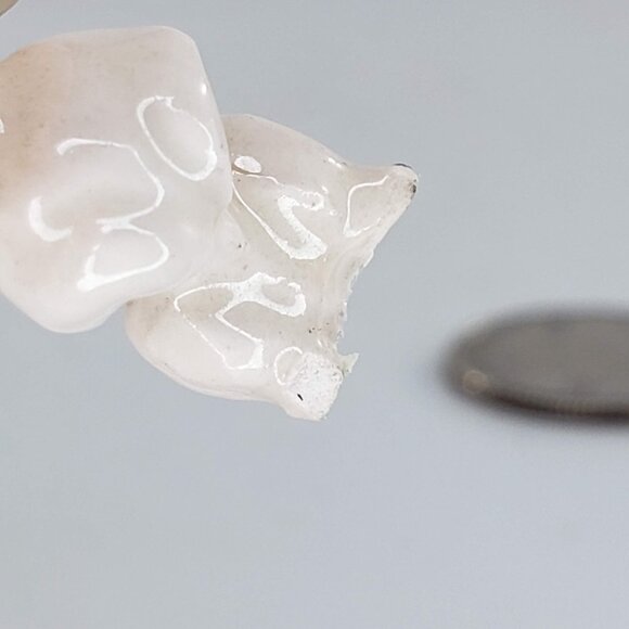 Hagen Renaker Thin Poodle Puppy Pale Pink Dog Miniature Figurine *FLAW* - Picture 6 of 8